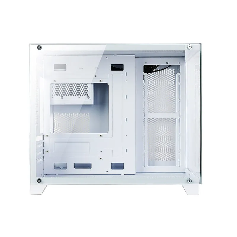 Корпус HuntKey S960 StormX [Mini Tower, без вентиляторов, белый]