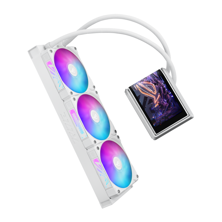 Система охлаждения Asus ROG Ryuo IV 360 ARGB White Edition [120 x 120 мм, 2000 об/мин, 30.7 дБ, 4 pin]