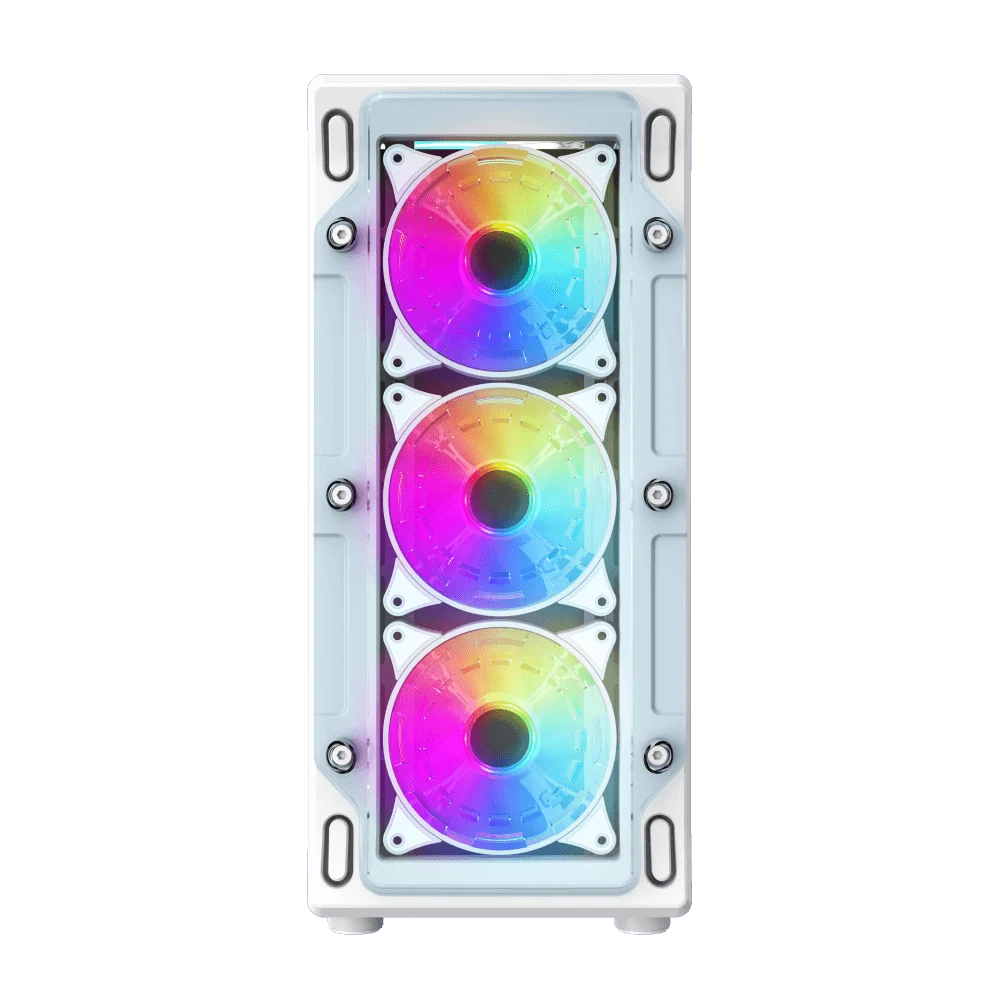 Корпус GameMax Starlight 2 AW White [Midi Tower, 6 x 120 мм ARGB, белый]