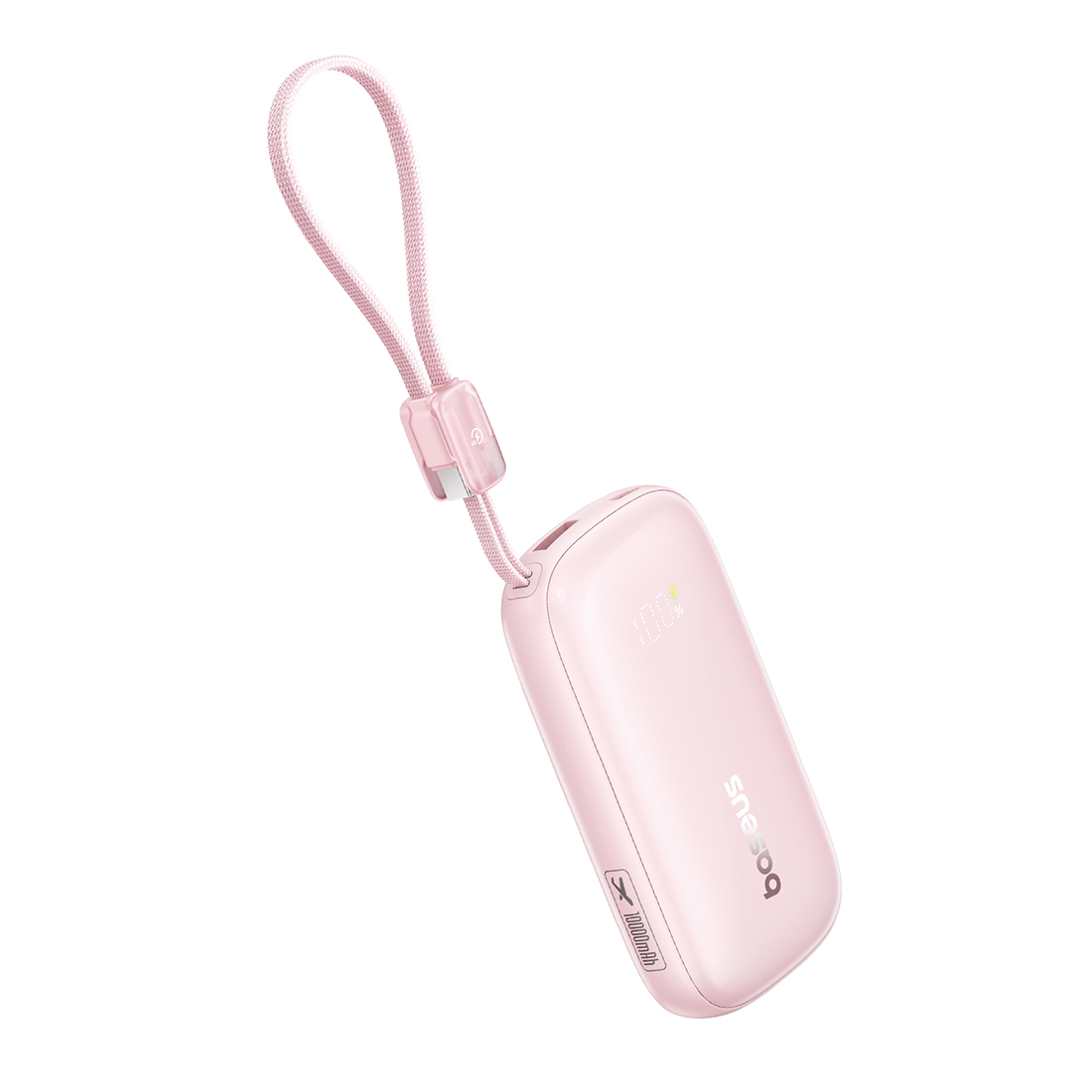Портативный внешний аккумулятор, Baseus, EnerFill FC21 Qpow 3 Ultra, (E0027Q02), 10000mAh, 45W, Розовый