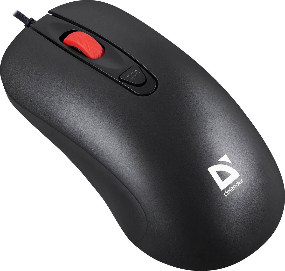 Мышь Defender Omega MB-522 [проводная, светодиодная, 1600 DPI, 125 Гц, черная]