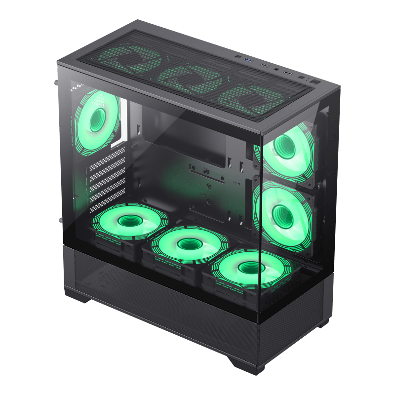 Корпус GameMax Vista MB [Mini Tower, Без вентиляторов, черный]