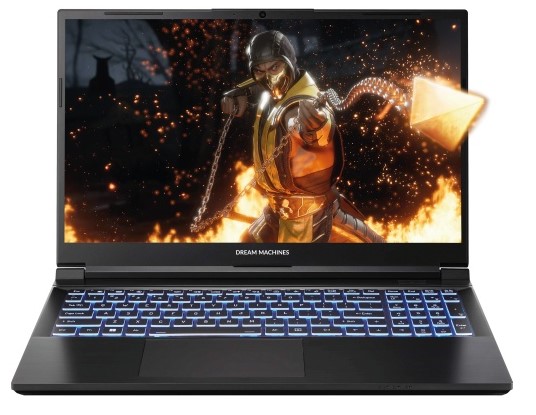 Ноутбук Dream Machines RG4060-15KZ37 [15.6" Full HD, Core i7 13620H, 16 ГБ ОЗУ, 1 ТБ SSD, RTX 4060, DOS]