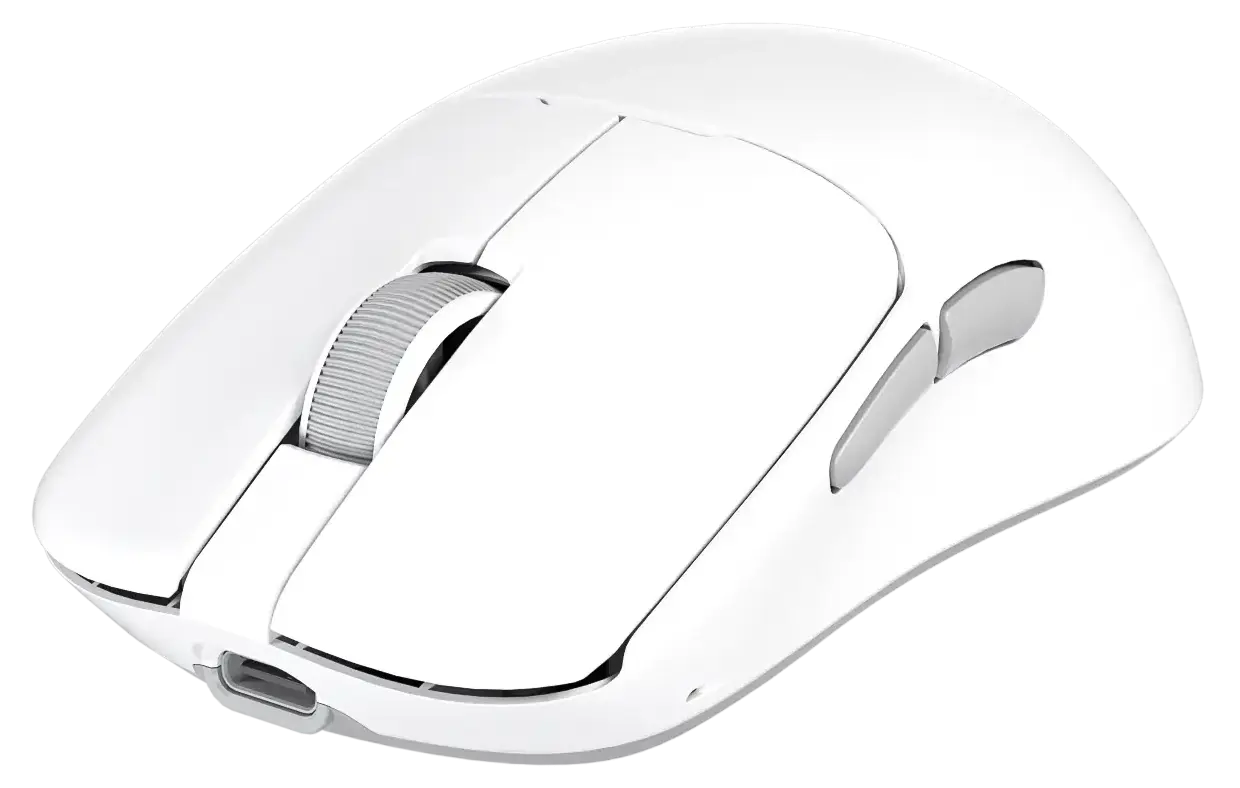 Мышь MeeTion GW40 (MT-GW40-B WH+Gray) [проводная + беспроводная, светодиодная, 7200 DPI, 1000 Гц, белый]