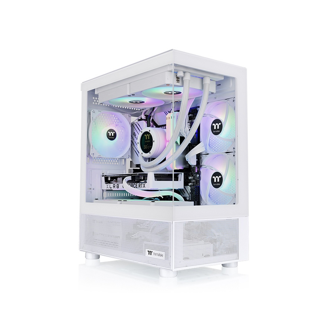 Корпус Thermaltake View 170 TG White (CA-1Z4-00M6WN-00) [Mini Tower, 3 x 120 мм, белый]