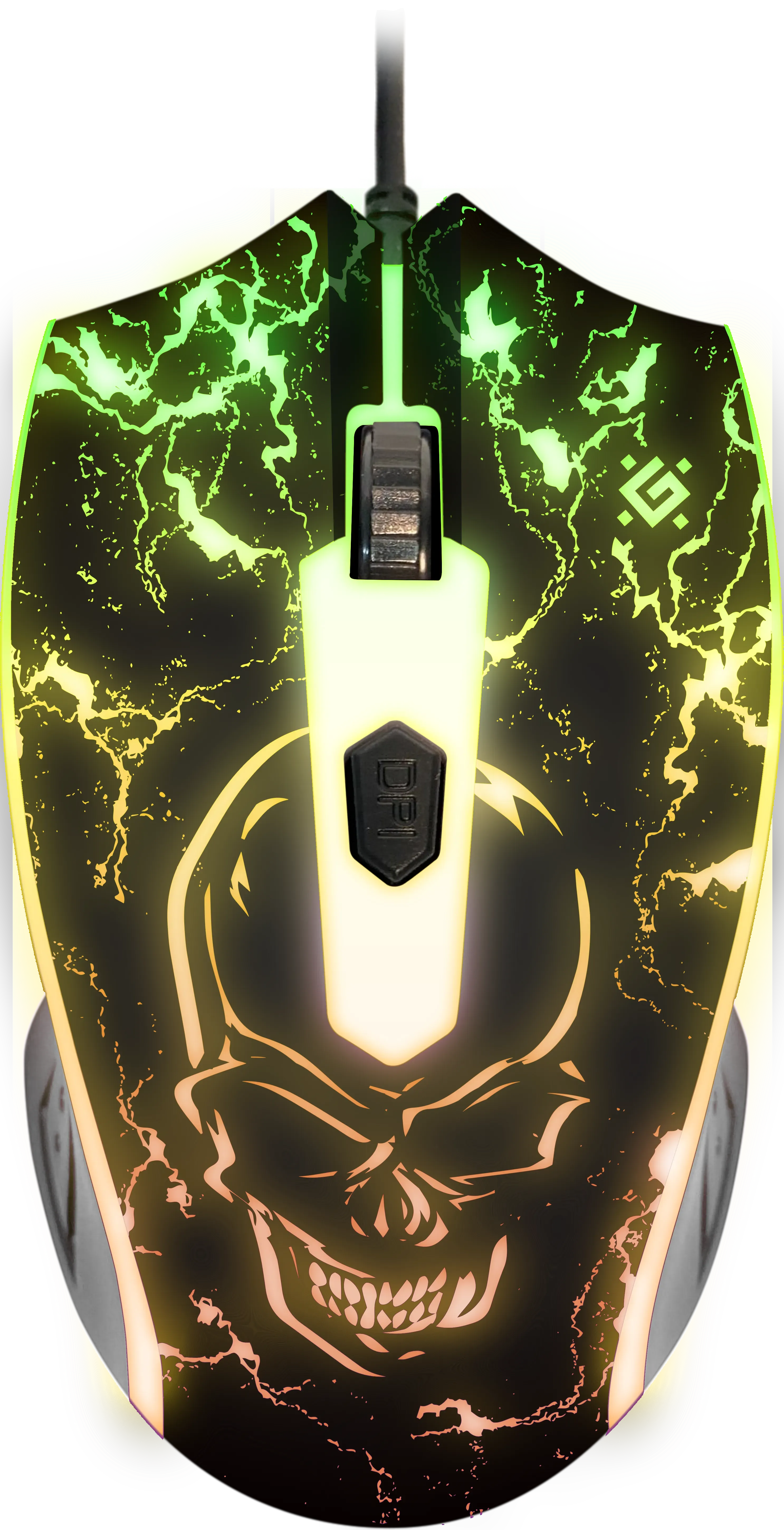 Мышь Defender Overmatch GM-069 (52069) [проводная, светодиодная, 2400 DPI, подсветка, черная]