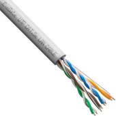 Кабель сетевой ExeGate UTP4-C5E-CCA-P24-IN-PVC-GY-305, бухта Cable UTP, (~305м)