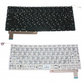 Клавиатура для ноутбука Apple MacBook PRO A1286, RU, для подсветки, горизонтальный Enter, черная - купить по цене 10 910 тг. в интернет-магазине Forcecom.kz