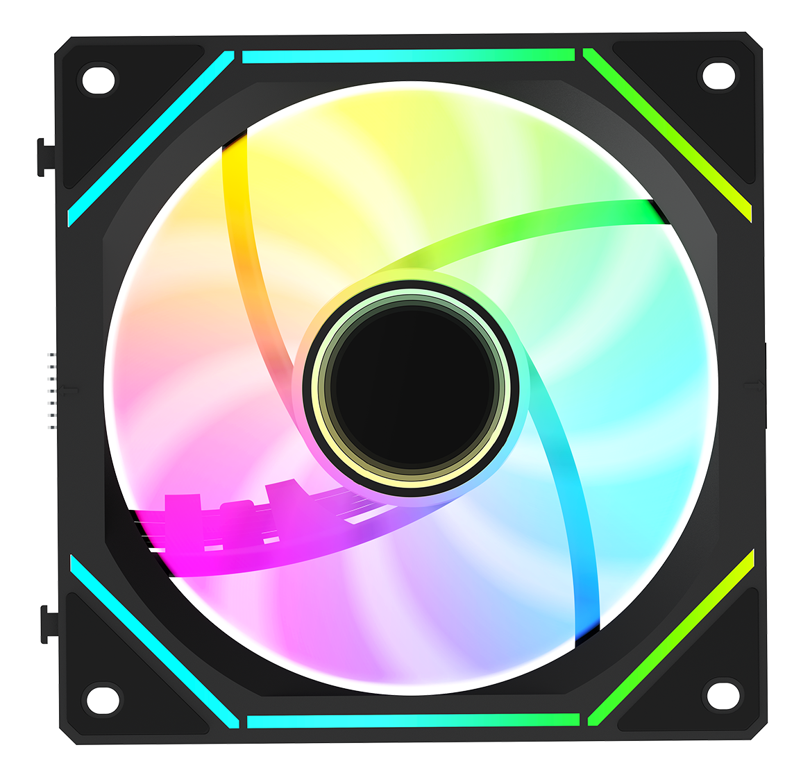 Вентилятор для корпуса Ocypus Gamma F12 UNI BK ARGB REVERSE BLADE [123 x 120 мм, 1800 об/мин, 53 CFM, 31 дБ, PWM]