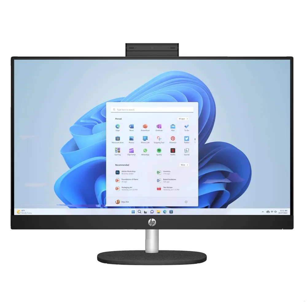 Моноблок HP All-in-One 27-cr0018ci (7Y0D2EA) [27" Full HD, Ryzen 3 7320U, 8 ГБ ОЗУ, 512 ГБ SSD, DOS]
