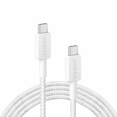Интерфейсный кабель Anker 322 USB-C to USB-C Cable 1М (A81F5G21) Белый