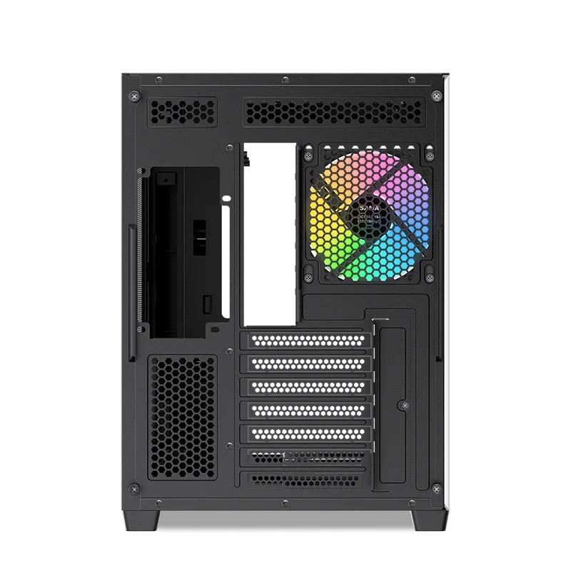 Корпус Sama V60 [Midi Tower, 7×120 мм ARGB, черный]