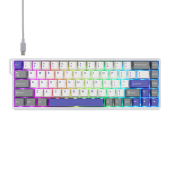 Клавиатура Aula WIN68 [механическая, проводная, RGB подсветка, Greywood Magnetic Switch, белая]