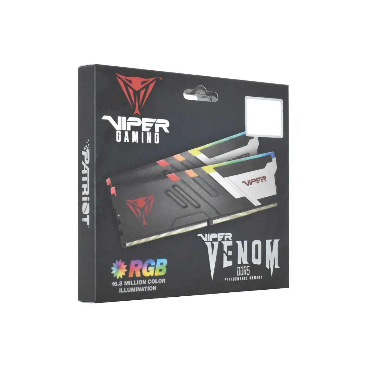 Комплект оперативной памяти Patriot Viper VENOM RGB (PVVR532G560C36K) [32 ГБ, DDR 5, 5600 МГц, 1.2 В, подсветка, KIT]