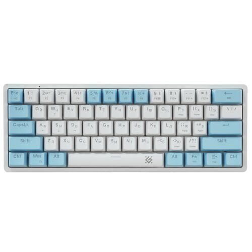 Клавиатура Defender Amox GK-585 (45585) [механическая, проводная, RGB подсветка, Outemu Brown, белая]