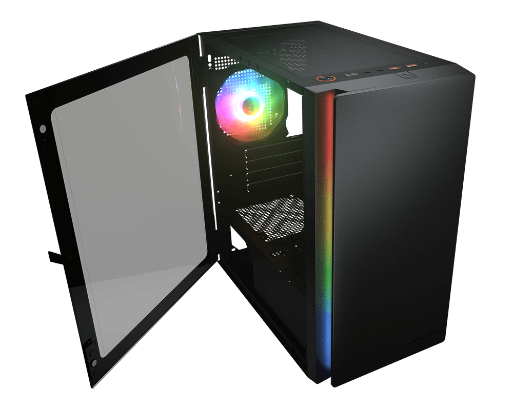 Корпус Cougar Purity RGB (385PC40.0001) [Mini Tower, 120 мм x 1, Черный]