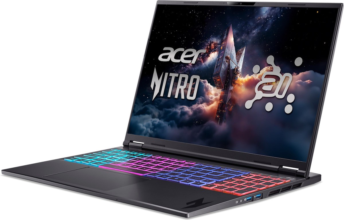 Ноутбук Acer Nitro 16S AI AN16S-61-R2QL (NH.QXVER.001) [16", Ryzen AI 9 365, 32 ГБ ОЗУ, 2 ТБ SSD, DOS]