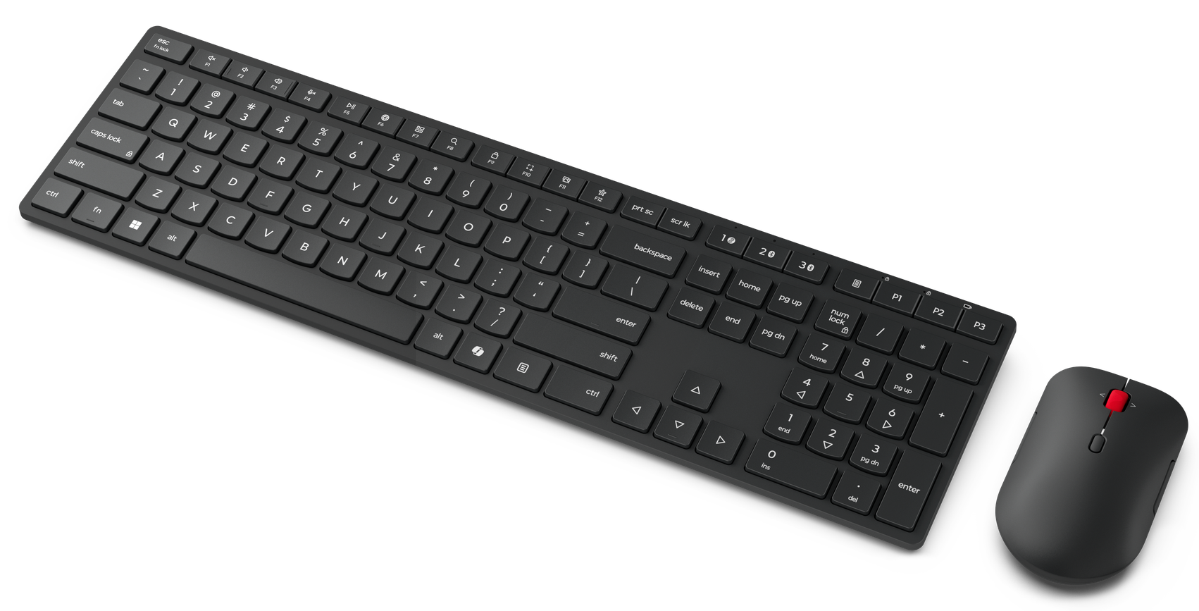 Клавиатура+мышь Lenovo Multi-Mode Pro Combo (4X31S04838) [мембранная, беспроводная, черная]