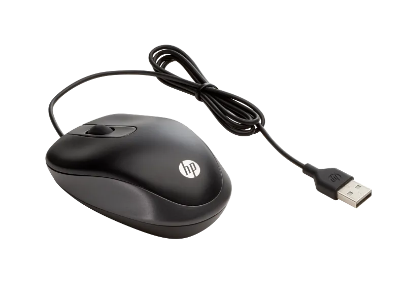 Мышь HP G1K28AA [проводная, светодиодная, 1000, черная]