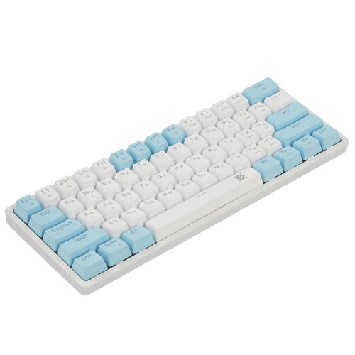 Клавиатура Defender Amox GK-585 (45585) [механическая, проводная, RGB подсветка, Outemu Brown, белая]