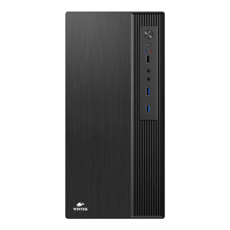 Корпус Wintek K310-A450-12F [Mini Tower, Без вентиляторов, черный]