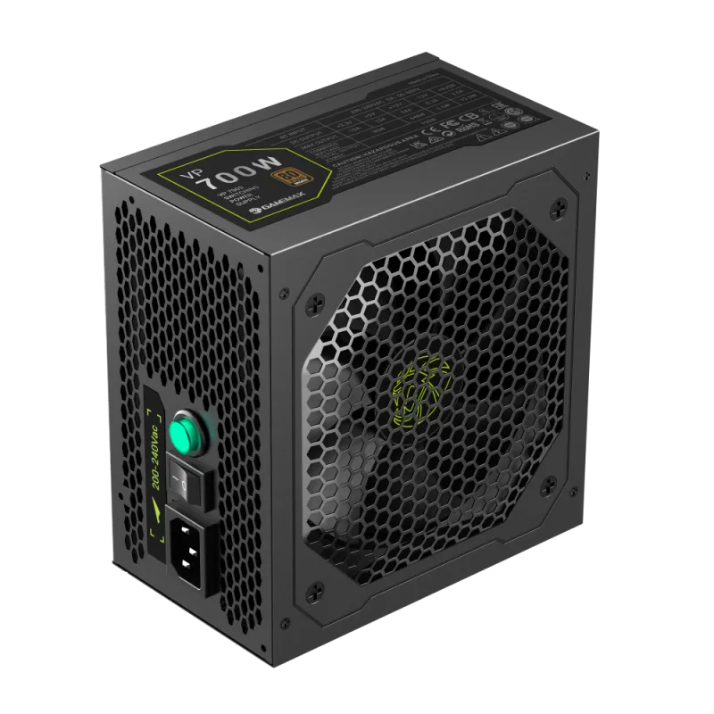 Блок питания GameMax VP 700S Standard (2124-0700R0054) [700 Вт, 80 PLUS Standart, 2x SATA, 1x 6+2 pin PCIe, 1x 4+4 pin CPU, ATX]