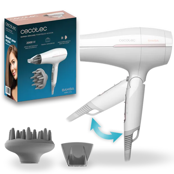 Фен Cecotec IoniCare Power&amp;Go Heaven белый