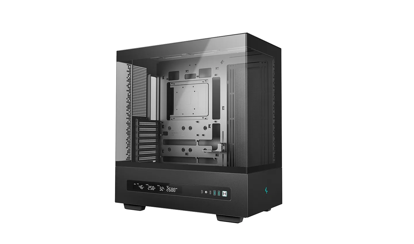 Корпус DeepCool CH690 DIGITAL (R-CH690-BKNNA0D-G-1) [Midi Tower, Без вентиляторов, черный]