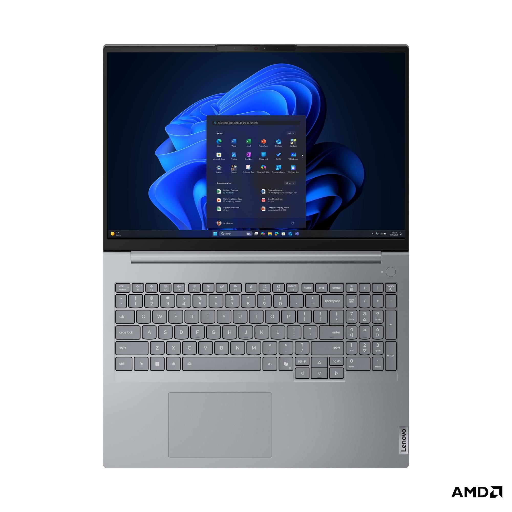 Ноутбук Lenovo ThinkBook 16 G9 (21UT0042FW) [16", Ryzen 7-250, 16 ГБ ОЗУ, 1 ТБ SSD, Intel Graphics, DOS]