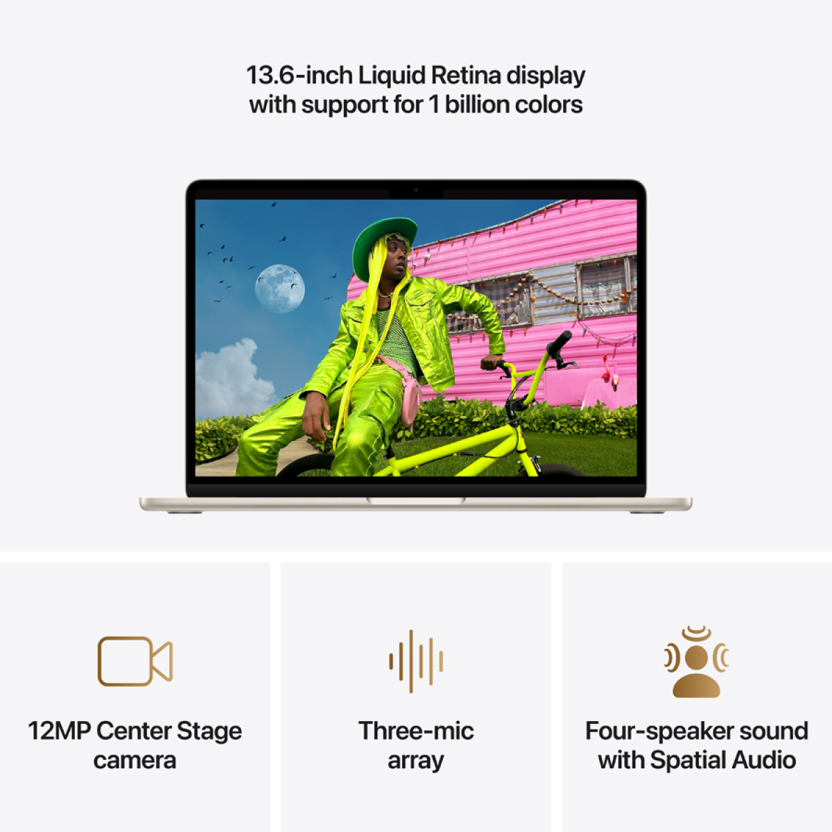 Ноутбук Apple MacBook Air A3449 (MDHC4RU/A) [13", M5, 16 ГБ ОЗУ, 1 ТБ SSD, MacOS]