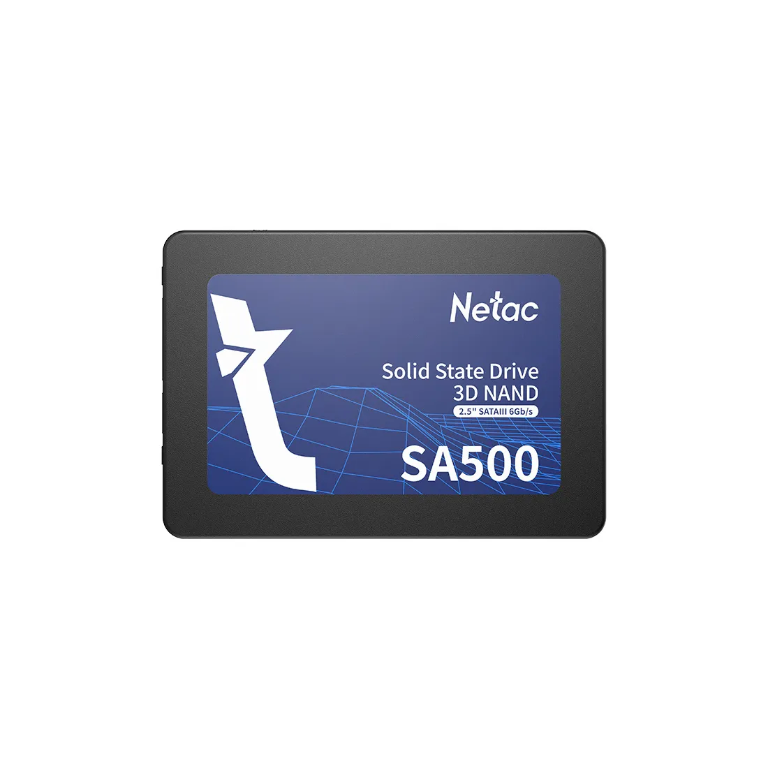 SSD-накопитель Netac SA500 (NT01SA500-480-S3X) 480 ГБ, 2.5", SATA III, 520/450 МБ/с, 3D V-NAND