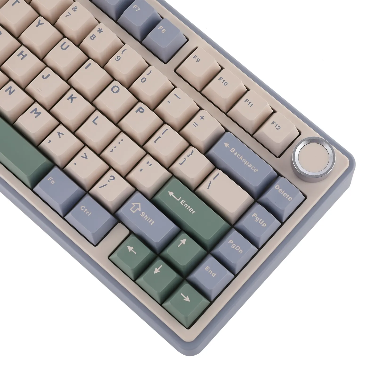 Клавиатура Aula F75 [механическая, проводная + беспроводная, RGB подсветка, Leobog Graywood V3, фиолетовая]