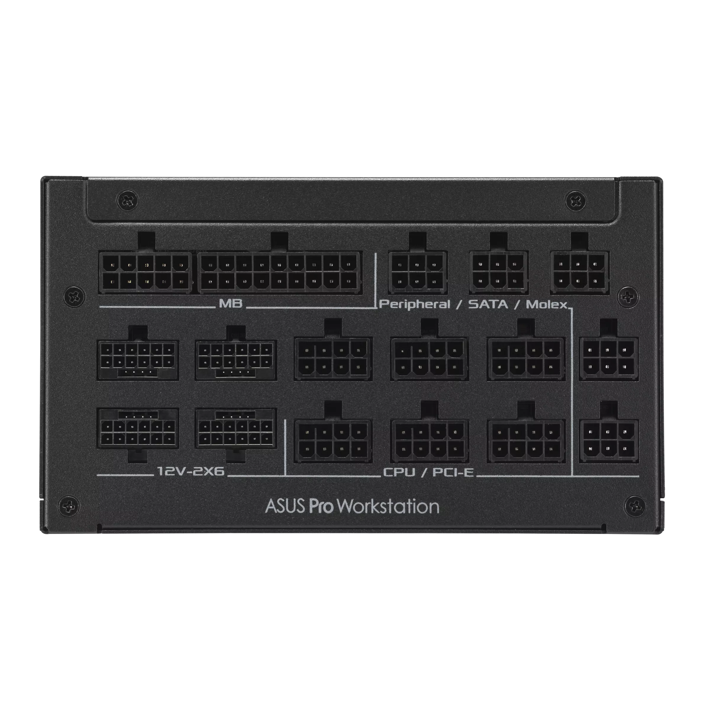 Блок питания Asus Pro WS 3000W Platinum (ASUS-PRO-WS-3000P) [3000 Вт, 80 PLUS Platinum, 12x SATA, 4 x 16 pin (12VHPWR), 4 x 6+2 pin PCIe, 2x 4+4 pin CPU, EPS12V, ATX]