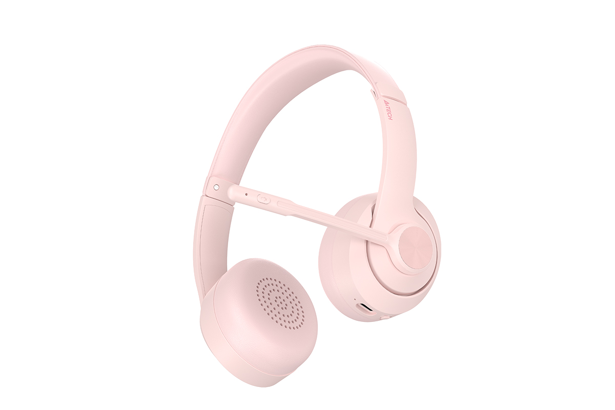 Наушники+микрофон A4tech Fstyler BR260 Pink BT v5.3 розовый