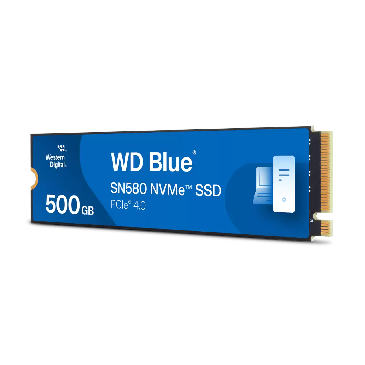 SSD-накопитель Western Digital Blue SN580 (WDS500G3B0E) [500 ГБ, M.2, PCI-E, 4000/3600 МБ/с]