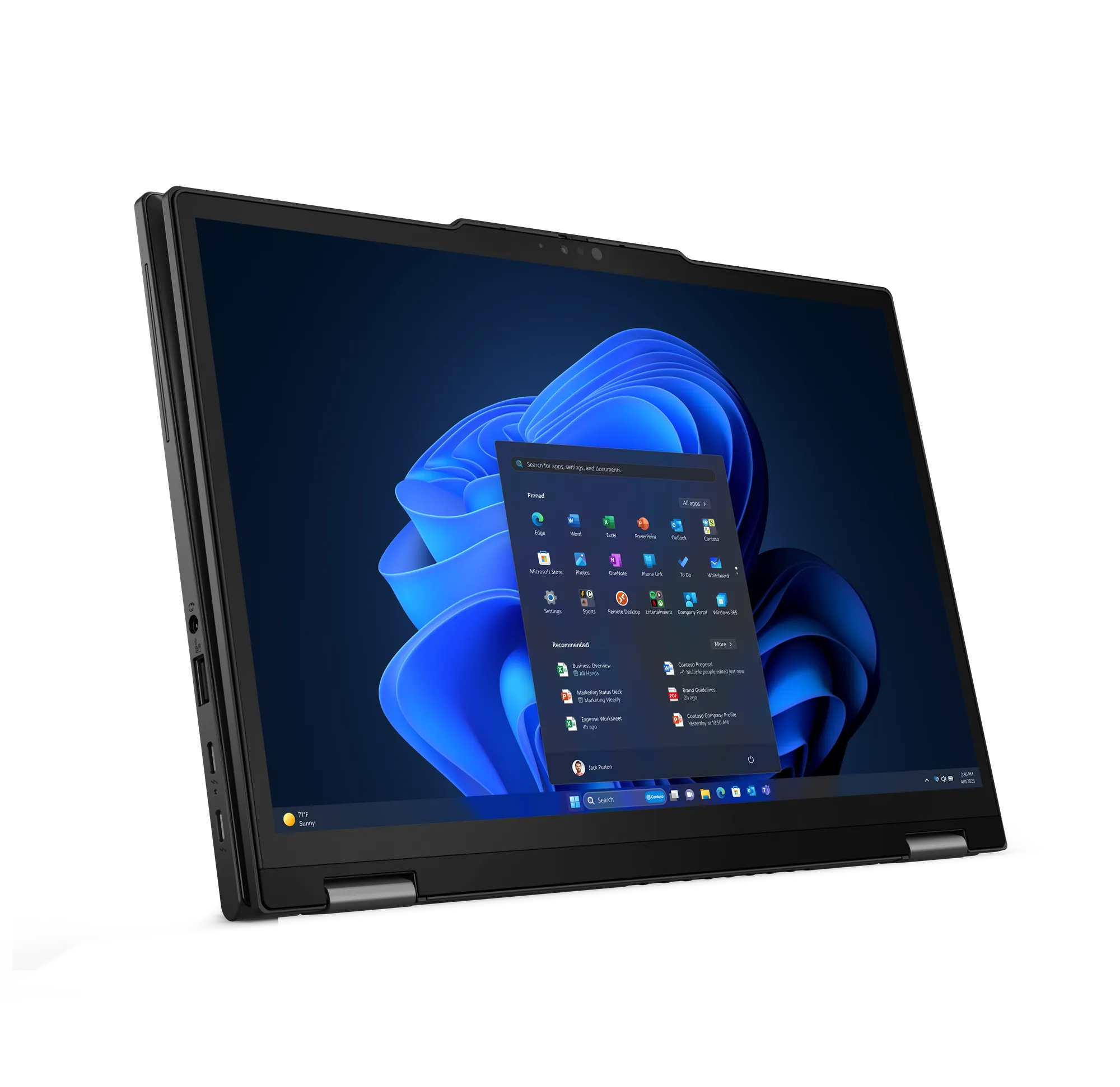 Ноутбук Lenovo ThinkPad X13 2-in-1 Gen 5 (21LW0012RT) [13.3", Core Ultra 7 155U, 32 ГБ ОЗУ, 1 ТБ SSD, Windows 11 Pro]