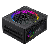 Блок питания GameMax RGB PRO 750G Gold (2141-0750B0018) [750 Вт, 80 PLUS Gold, 8x SATA, 1 x 16 pin (12VHPWR), 4 x 6+2 pin PCIe, 2x 4+4 pin CPU, ATX]