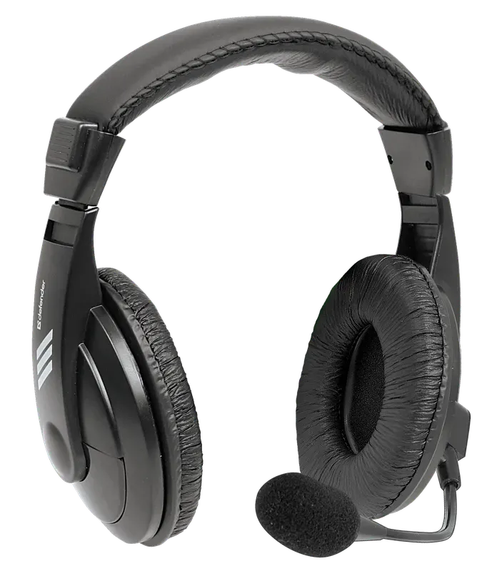 Наушники с микрофоном Defender HN-750U Gryphon (63752), Черный - купить в интернет-магазине Forcecom.kz Наушники с микрофоном Defender HN-750U Gryphon (63752), Черный