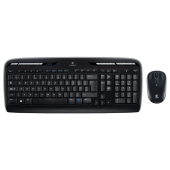 Клавиатура+мышь Logitech MK330 US (920-003989) [мембранная, беспроводная, черная]