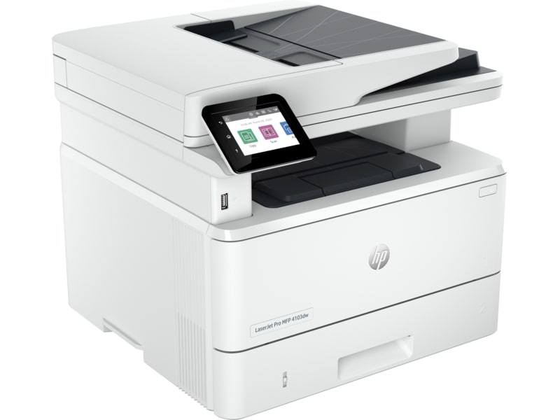 МФУ HP LaserJet Pro MFP 4103dw, 2Z627A [A4, лазерное, черно-белое, 1200 x 1200 DPI, Wi-Fi, Ethernet (RJ-45), USB]