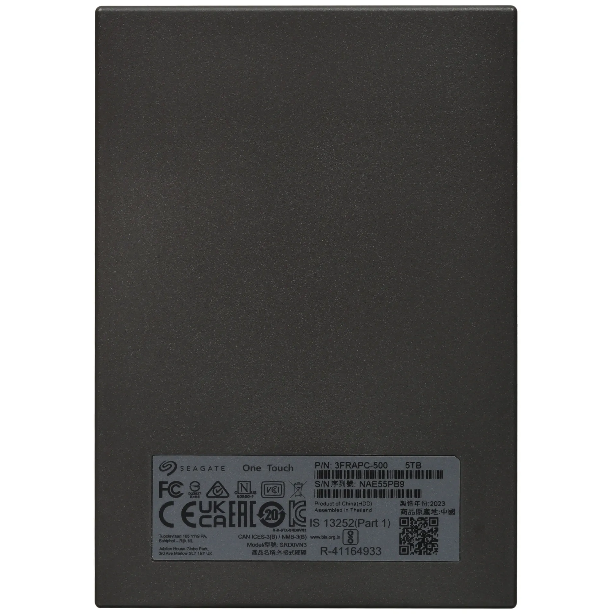 Жесткий диск Seagate One Touch (STKZ4000400) [4 ТБ, 2.5", USB 3.2 Gen 1 (Type-A), внешние стационарные]