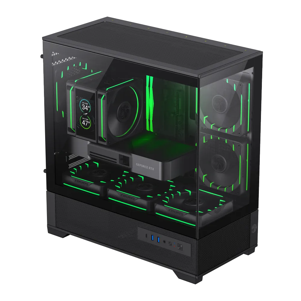 Корпус GameMax VISTA 2 MB (9101-0600R0015) [Midi Tower, 1 x 120 мм, черный]
