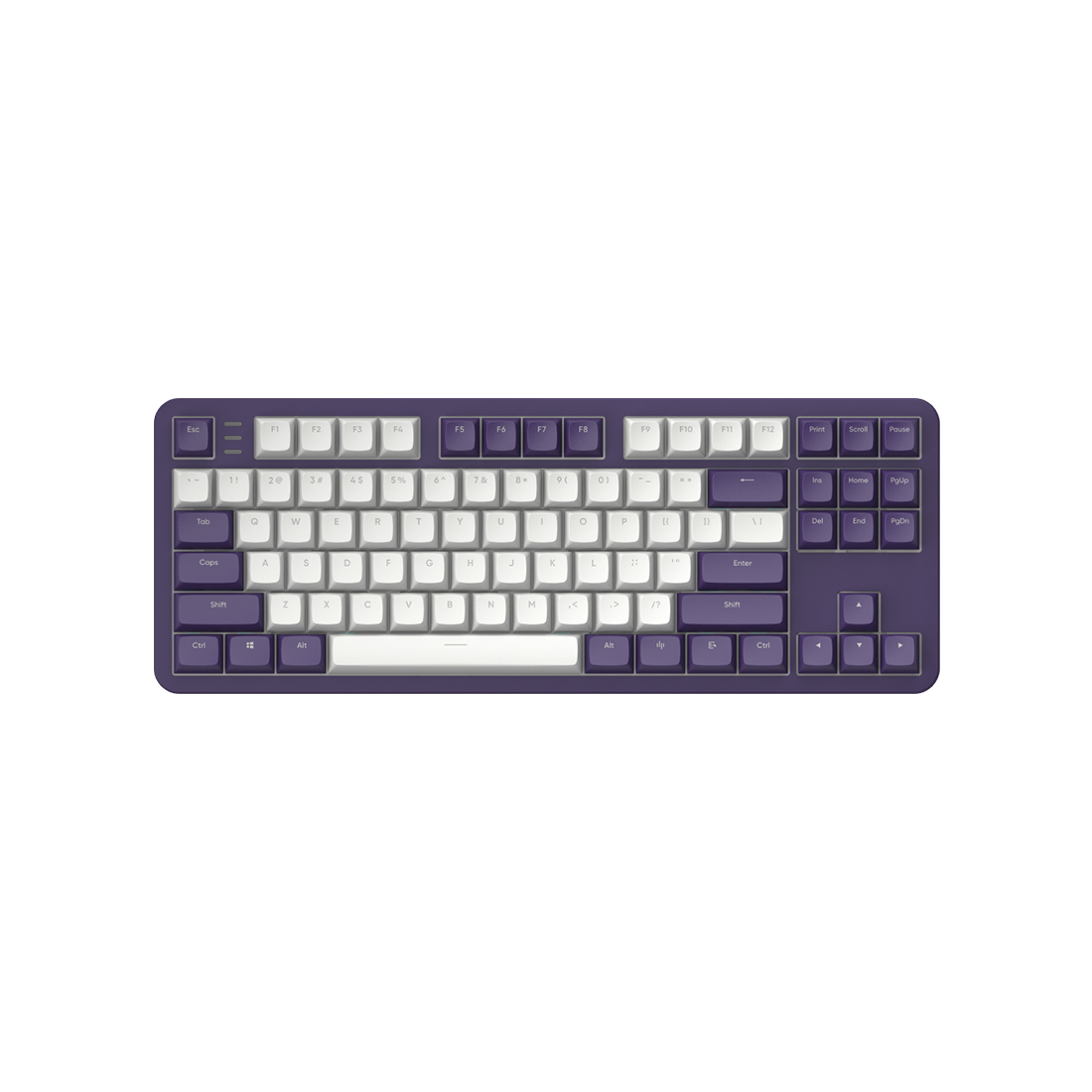 Клавиатура Dark Project ALU87A Violet (DPKB_VIOLET_ 87_ANSI_UA) [механическая, проводная, RGB подсветка, G3MS Sapphire, фиолетовая]