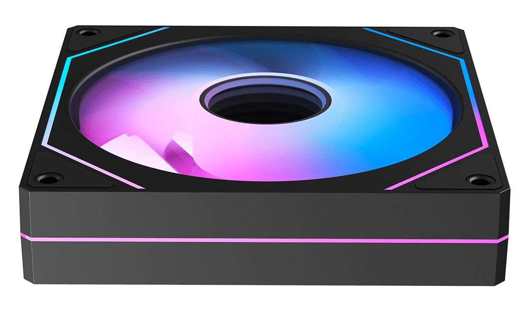 Вентилятор для корпуса Ocypus Gamma F12 BK ARGB [120 x 120 мм, 1600 об/мин, 50 CFM, 31 дБ, PWM]