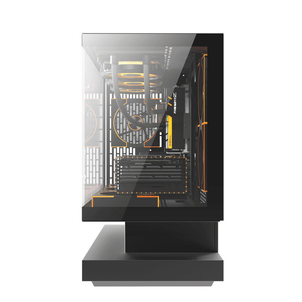 Корпус darkFlash F1 (DF-F1-BK) [Mini Tower, 6 x 120 мм ARGB, Черный]
