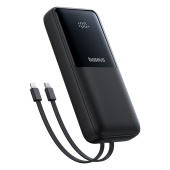 Портативный внешний аккумулятор Baseus Dual-Cable Power Bank Display 20000mAh 22.5W Cosmic Black