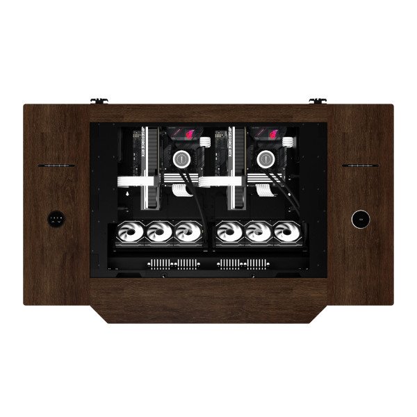 Корпус Lian Li DK07X-WD (G99.DK07X-WD.10EU) [Корпус-стол, Коричневый]