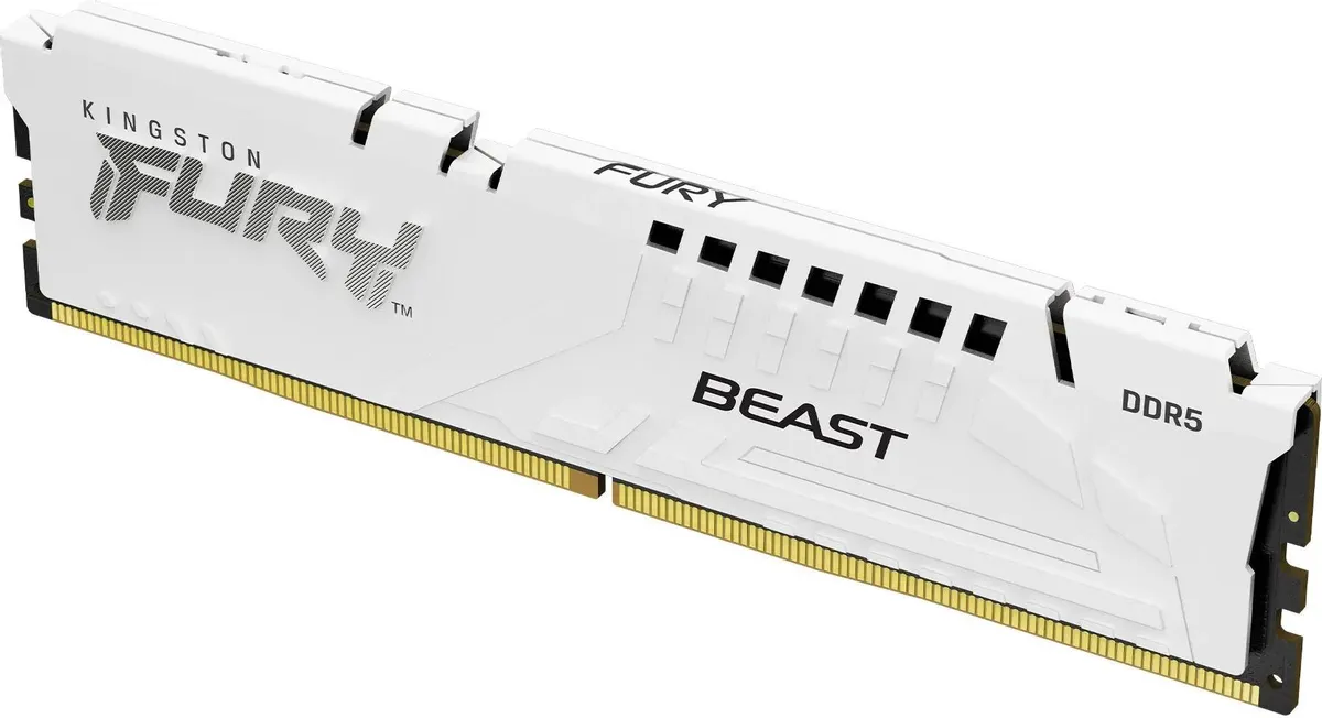 Оперативная память Kingston FURY Beast White (KF556C40BW-16) [16 ГБ, DDR 5, 5600 МГц, 1.25 В]