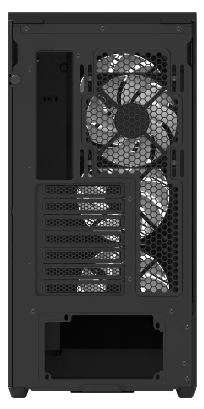 Корпус AeroCool D520A-BK-v1 (ACCM-DS05143.11) [Midi Tower, 4 x 120 мм APNX ARGB, черный]