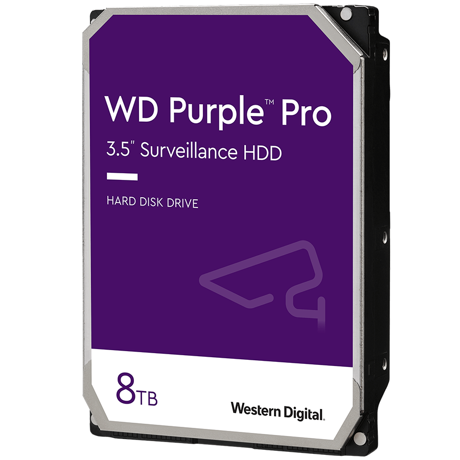 Жесткий диск Western Digital Purple Pro (WD8002PURP) [8 ТБ, 3.5", SATA III, 7200 об./мин, кэш - 256 МБ, для систем видеонаблюдения]